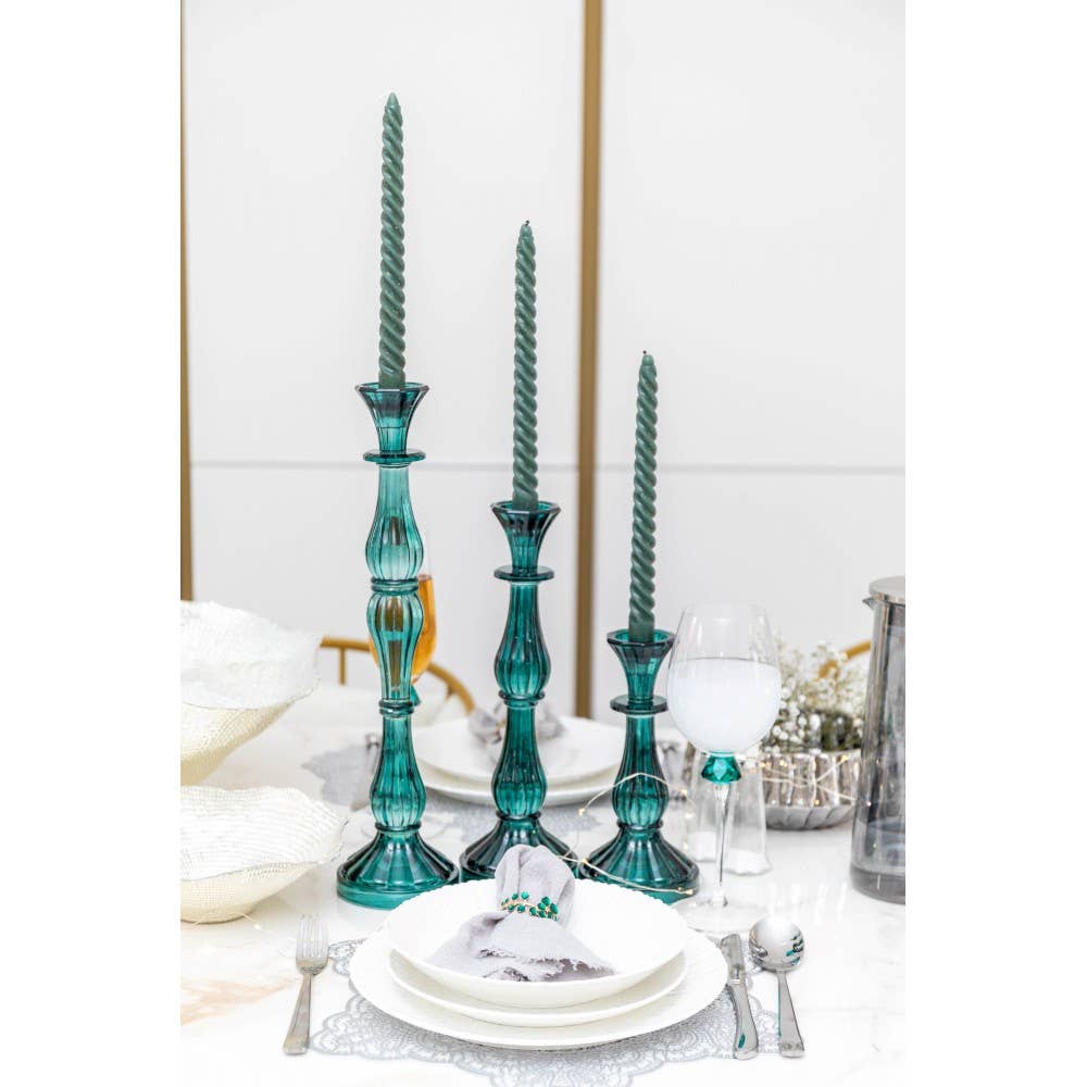 AULICA - Wholesale Candle Holder - Medium turquoise chandelier model h31cm2