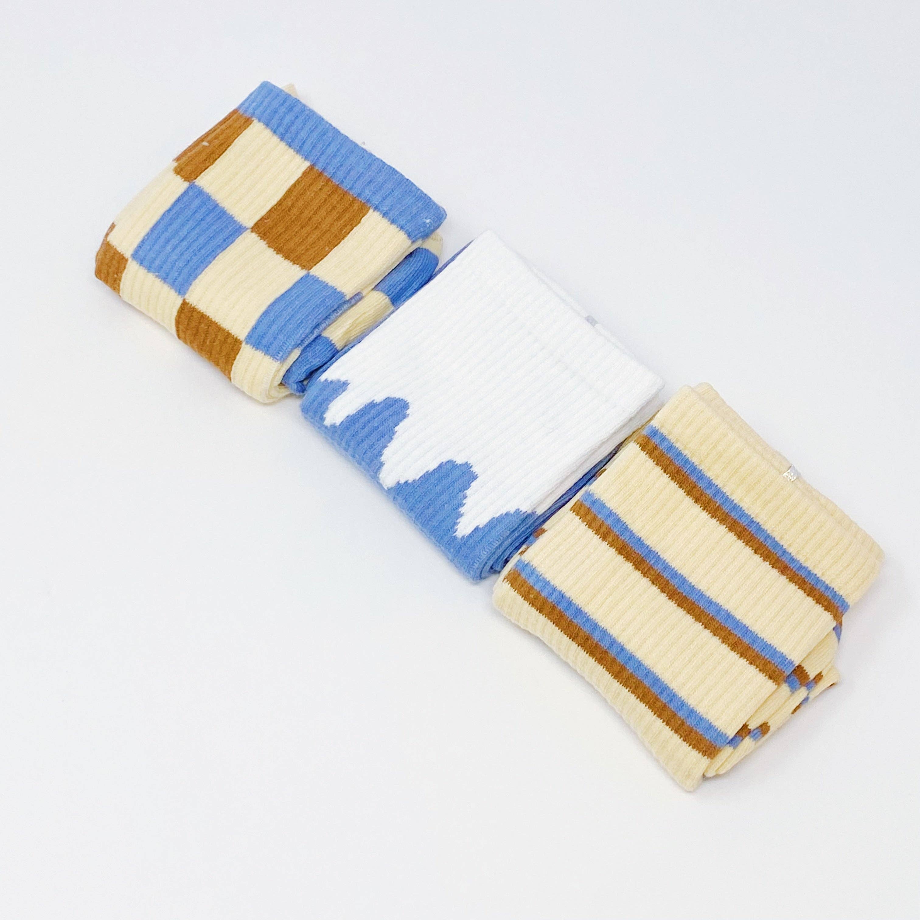 Ellison+Young - Wholesale Socks - Women's - Trendy Pattern Trio Socks Set1