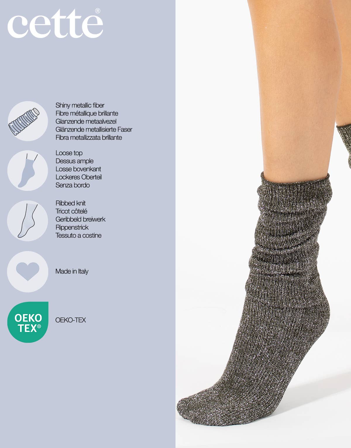 Cette - Wholesale Socks - Women's - Ribbed Socks, Shiny Socks for Women, Dresses for Women28