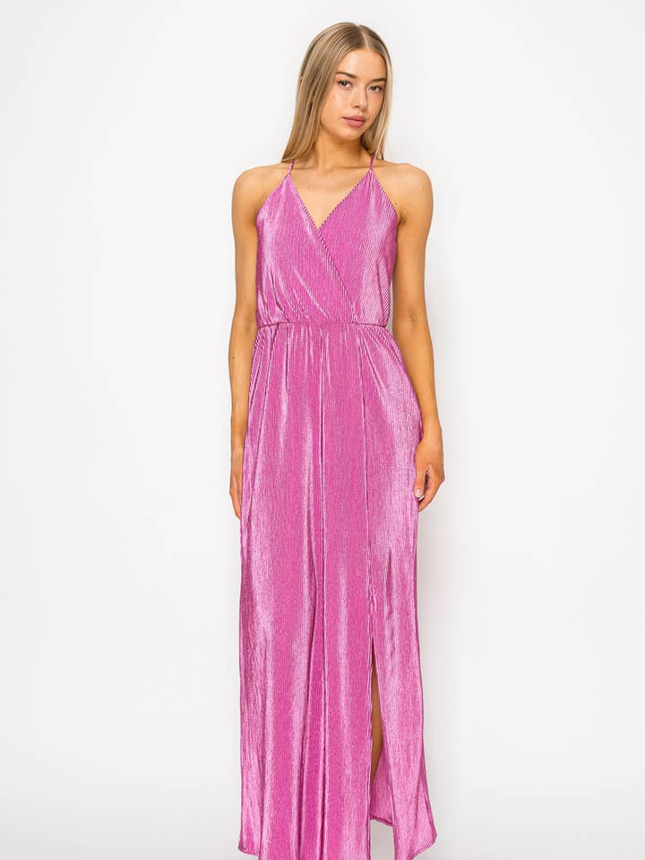 Plisse Maxi Dress for wholesale by DNA Couture