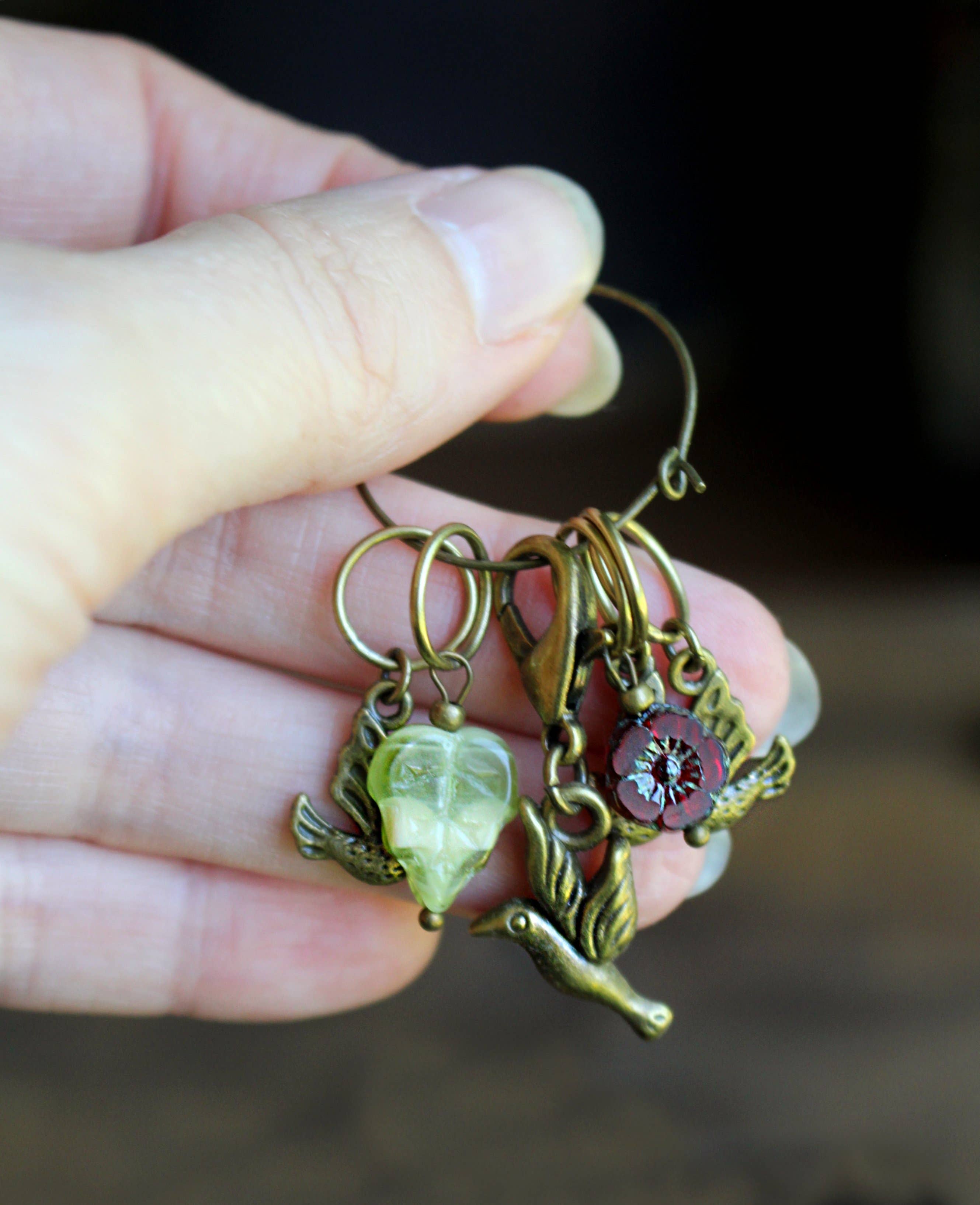 NNK Press - Wholesale Knitting/Crochet Supplies - Springtime Bird Stitch Markers (Pack of 4)2