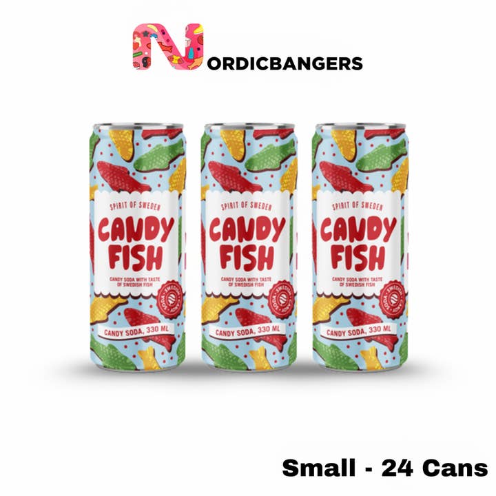 Swedish Candy Soda - CANDY FISH for wholesale by Nordicbangers - Swedish Candy Supply