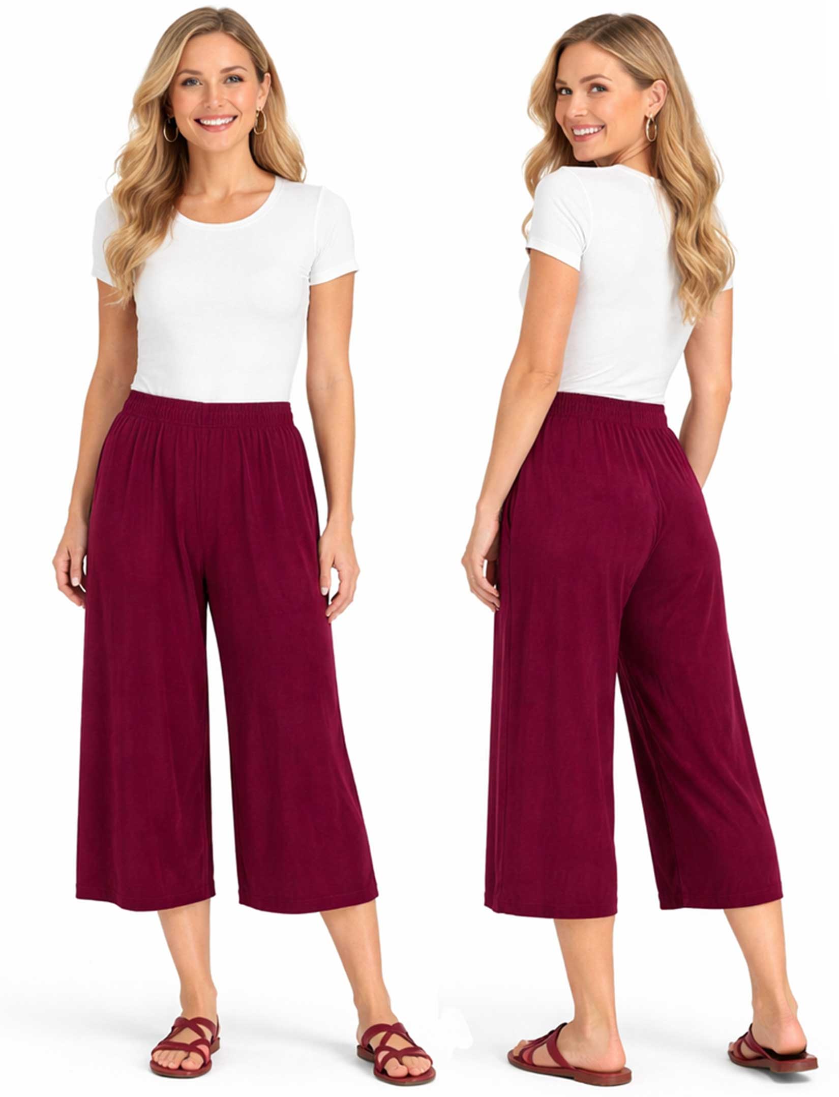 The Magic Scarf Company - Wholesale Pants - Women's - 1248 - Slinky TravelWear Capris3