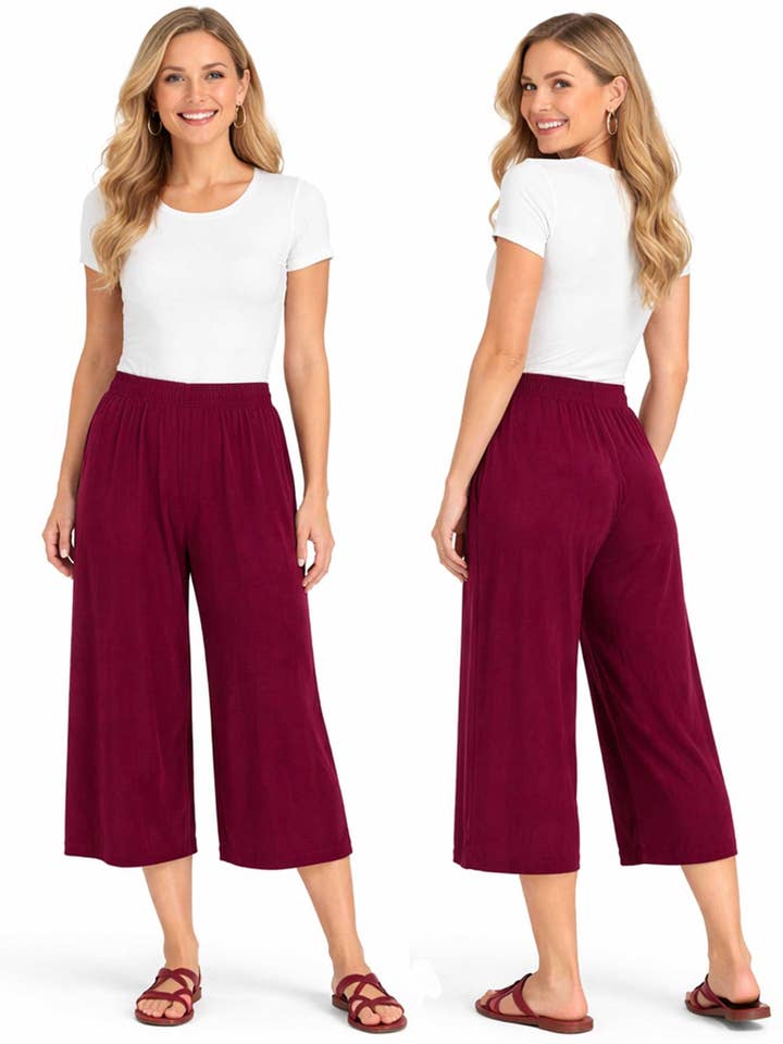 The Magic Scarf Company - Wholesale Pants - Women's - 1248 - Slinky TravelWear Capris3