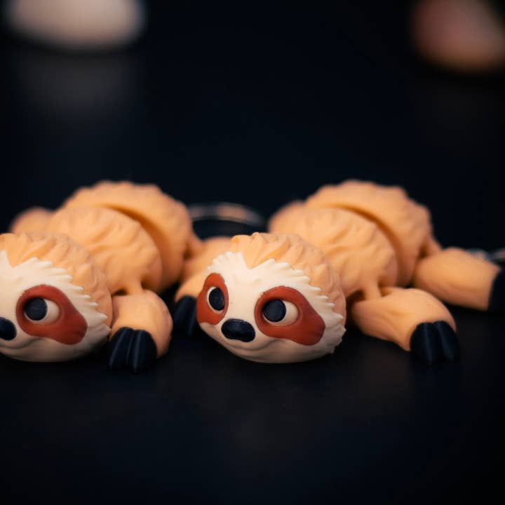 Sloth 3D Printed Articulated Fidget Toy for wholesale by Great American Designs