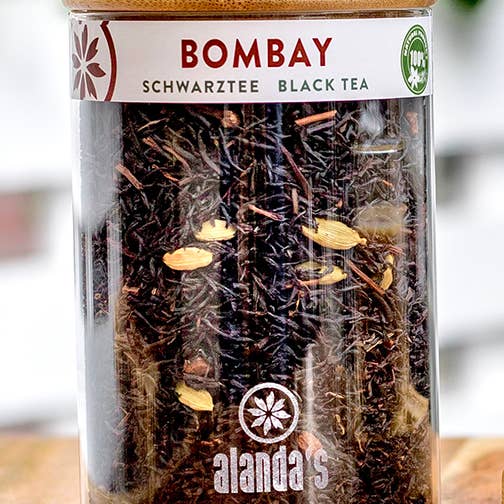 alanda's - Wholesale Retailer Display - Food & Drink - TEEBAR | Wooden shelf with storage jars, various sizes1