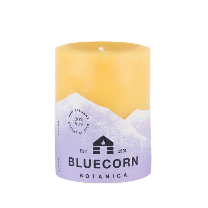 Bluecorn Candles - Wholesale Pillar Candle - Botanica Beeswax Scented Pillar Candle