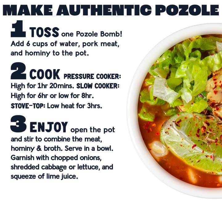 EZ Bombs - Wholesale Dried spice mix - Pozole Bomb Seasoning – 2 Pack by EZ Bombs (24 /Units/Case)1