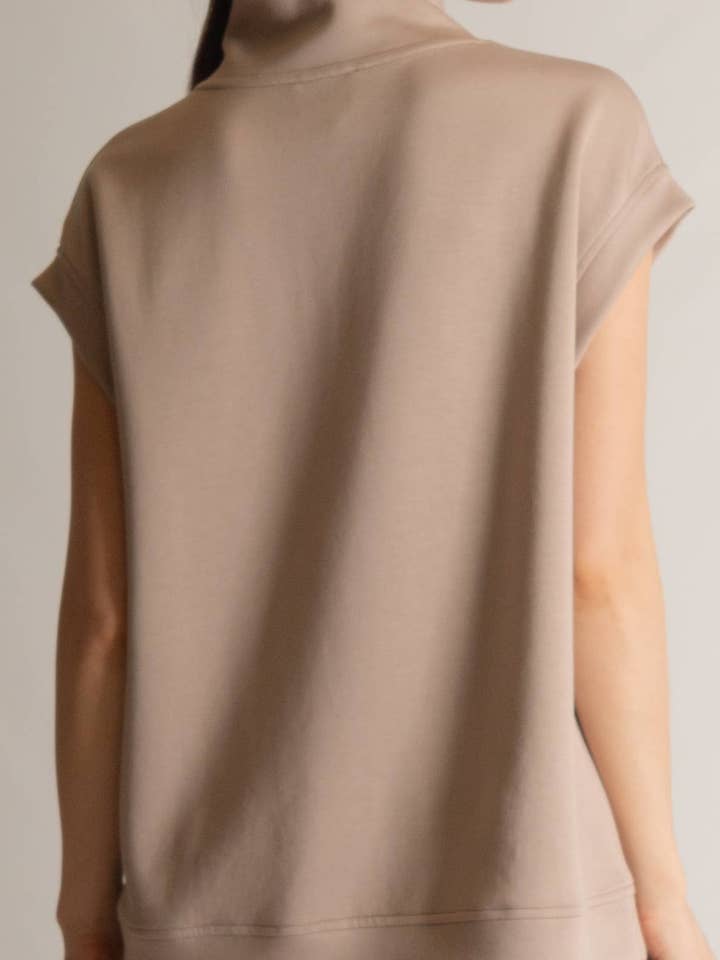 P. CILL - Wholesale Knit Top - Women's - P. CILL Butter Modal Mock Neck Capped Sleeve Top20