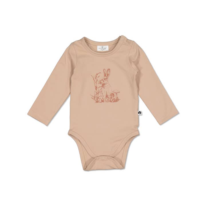 Long Sleeve Bodysuit - Baxter for wholesale by Burrow & Be Australia