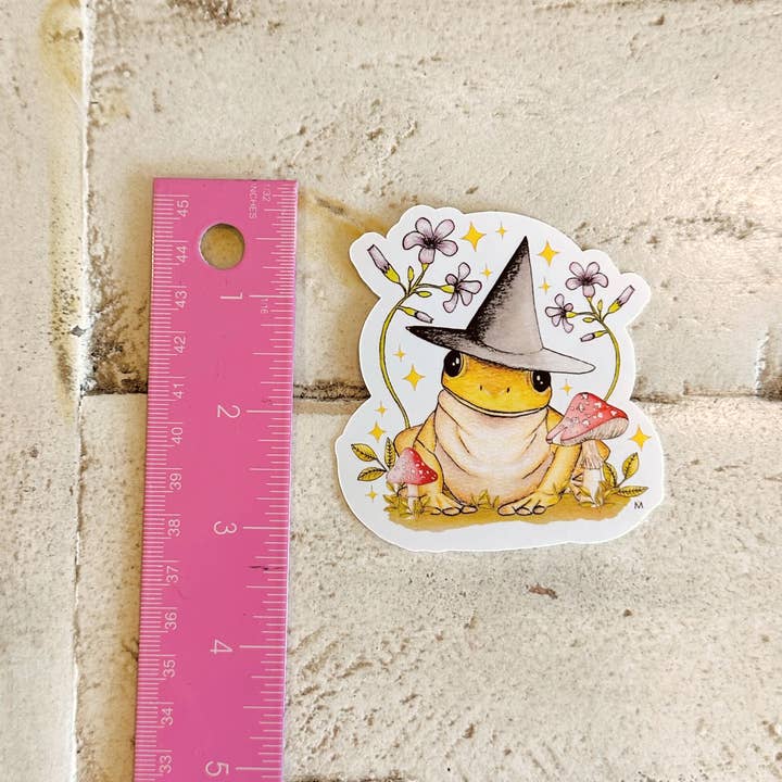 NOMAD Moon Magic - Wholesale Sticker - Witchy Frog and Mushroom glanzende vinylsticker, handgemaakt2