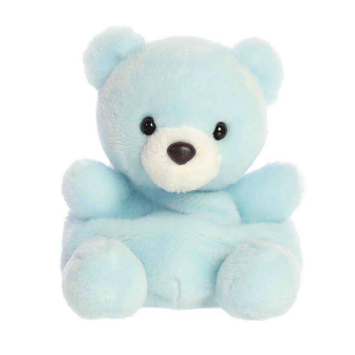 5" Plush Blue Baby Bear Palm Pal Stuffed Animal for wholesale by The Honey Den