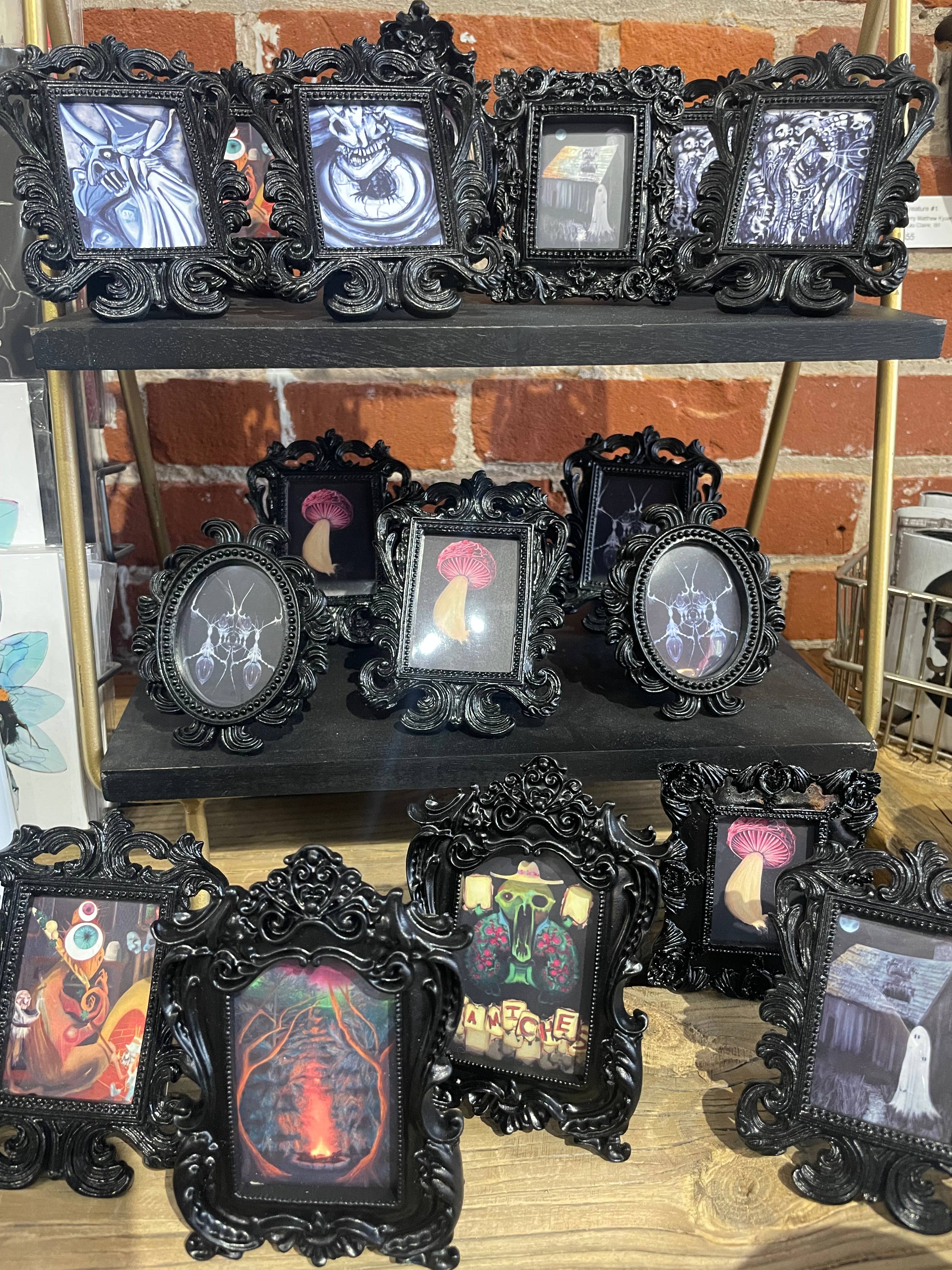 Signum Somnia - Vente Affiche d'art - Mini œuvres encadrées style gothique, art insolite, décor effrayant5