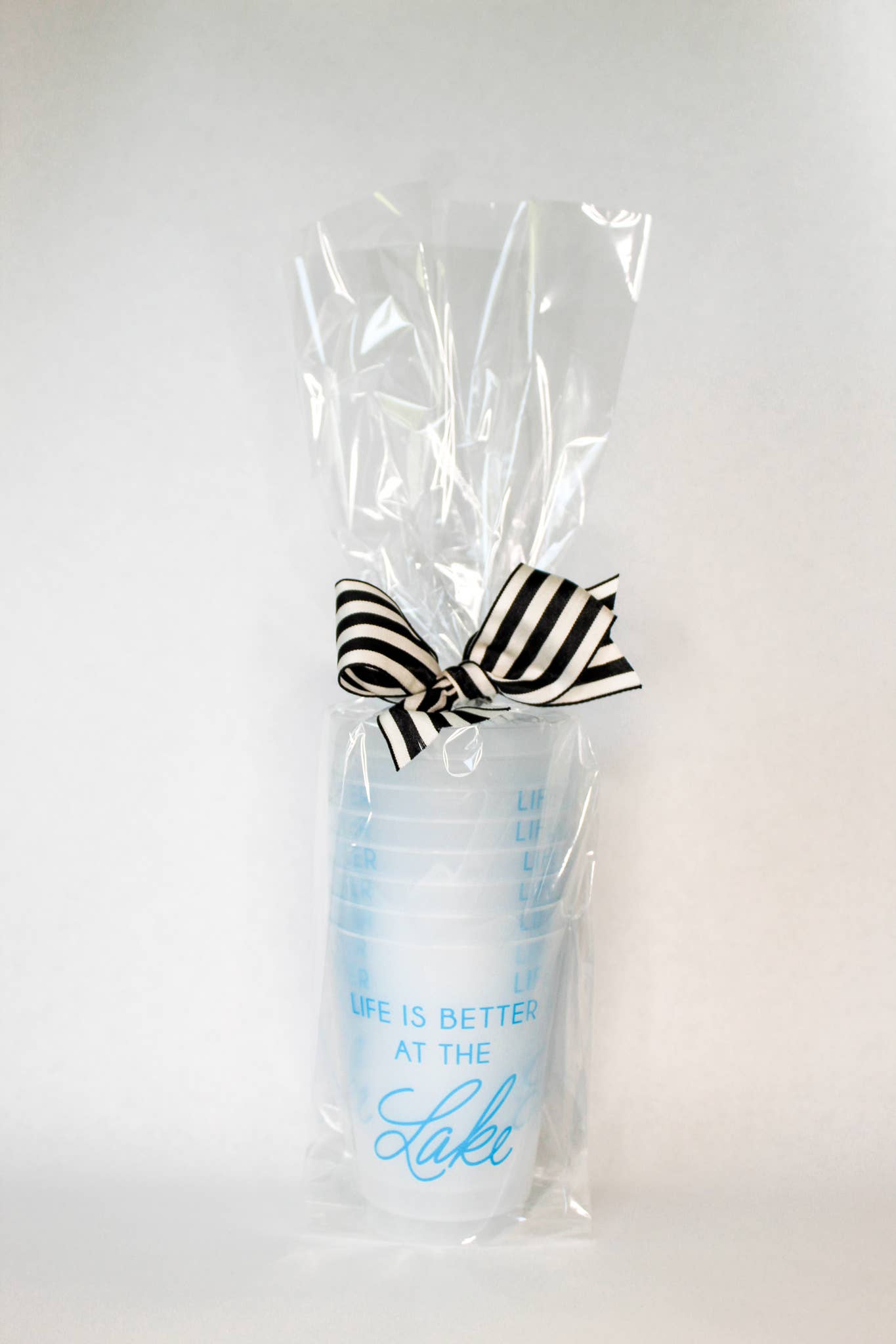 Birdie Mae Designs - Wholesale Disposable Cup - Life is Better At The Lake | Frosted Acrylic 16oz Set of 82