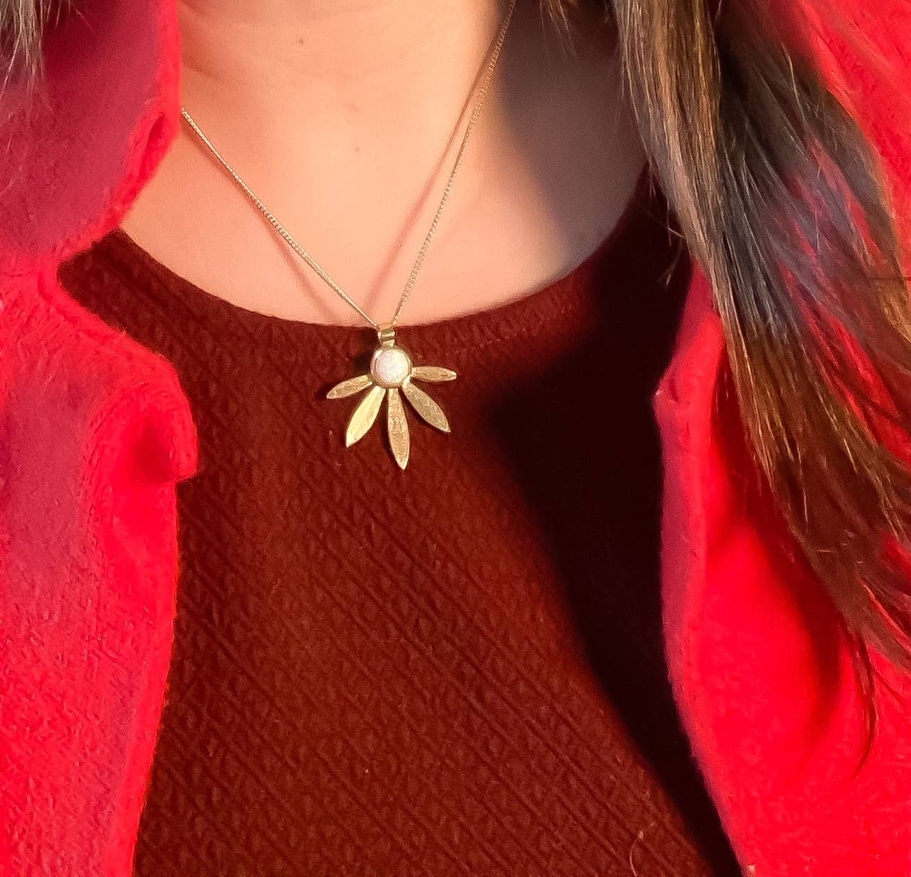 Michelle Starbuck Designs - Wholesale Pendant/Charm Necklace - Laurel Pendant Necklace in Opal1