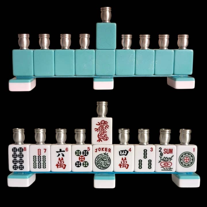 Eclectic Judaica – wholesale Menorah – Mah Jong Menorah9