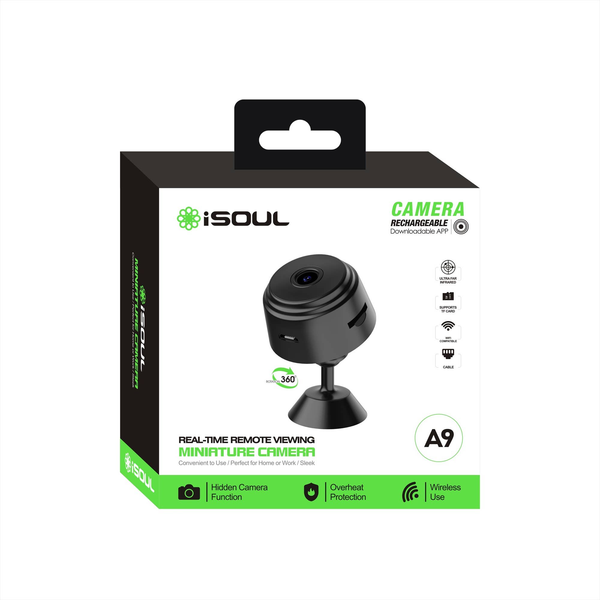 Mighty Wireless - Wholesale Small/Handheld Appliance - iSoul Miniature Stand Alone A9 Camera MK176