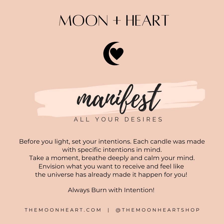 The Moon+Heart - Wholesale Jar/Filled Candle - Light me for a BJ Candle | Cool Candles | Aesthetic Candles | Manifestation Candles | Intention Candle8