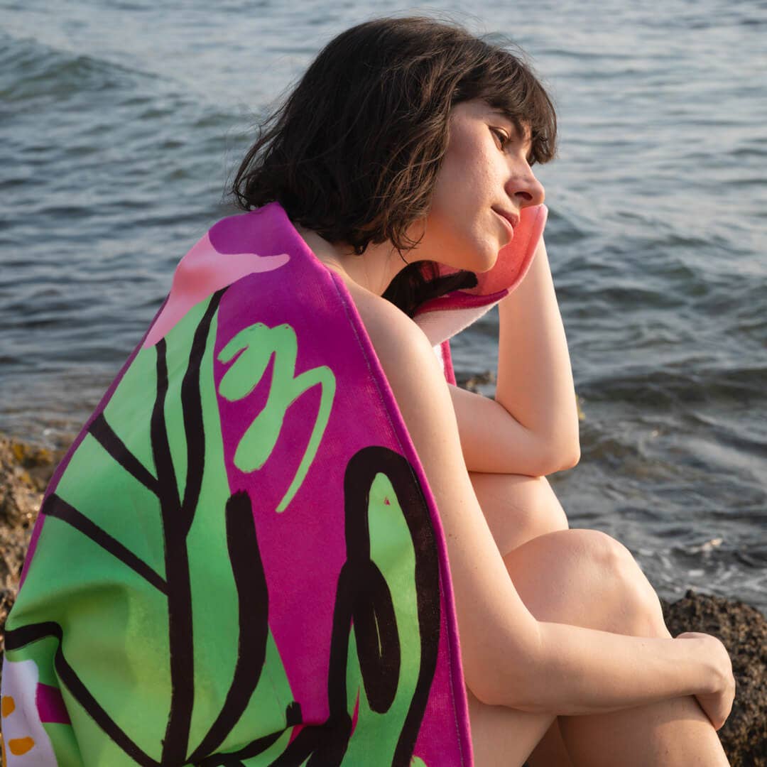 Redy. - Wholesale Beach Towel - Drip Me Baby Illustrated Beach Towel (70x140cm)3