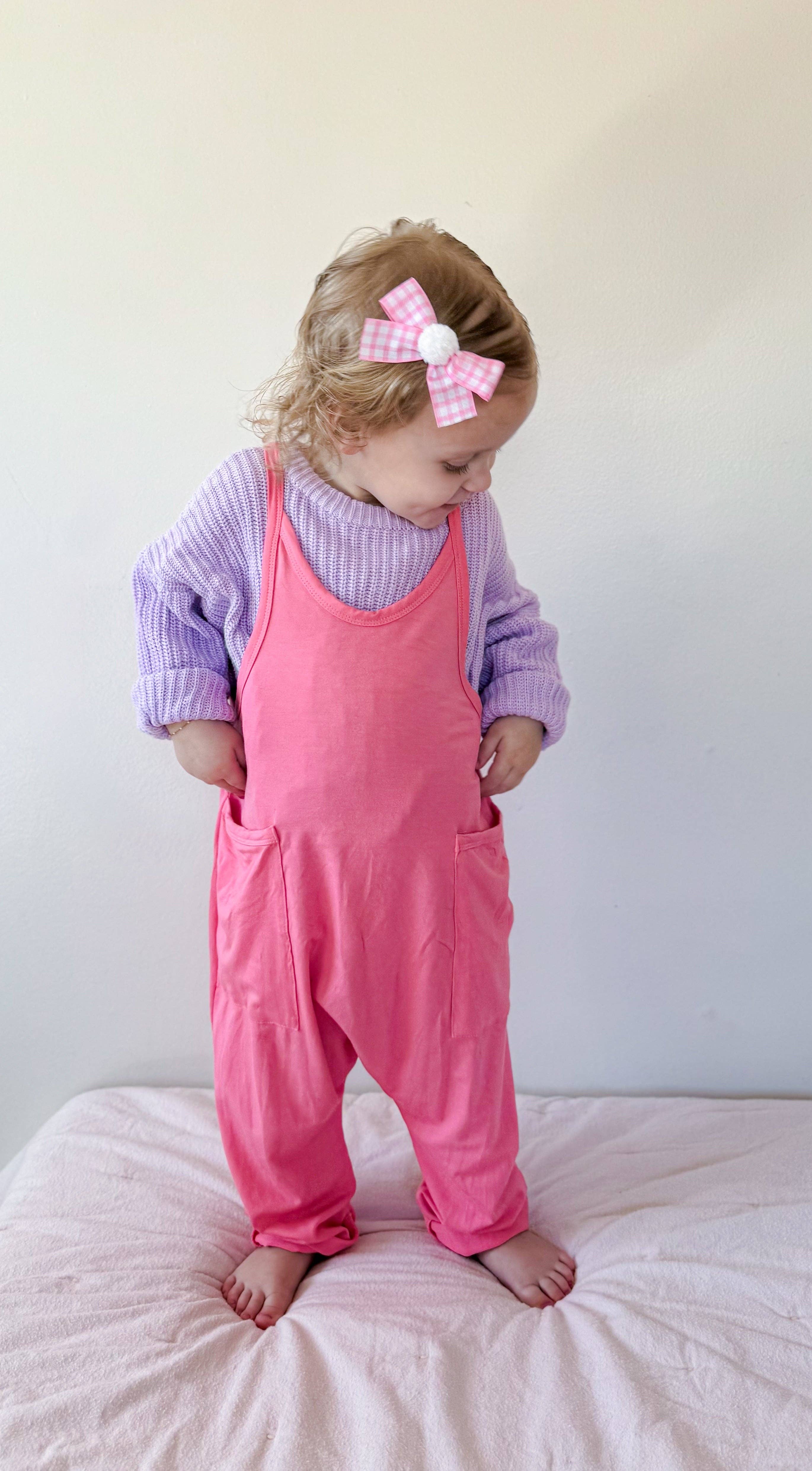 Little Joy Co. - Wholesale Jumpsuit - Baby - Bamboo Tank Romper - Girls Baby Toddler Outfit Clothing5