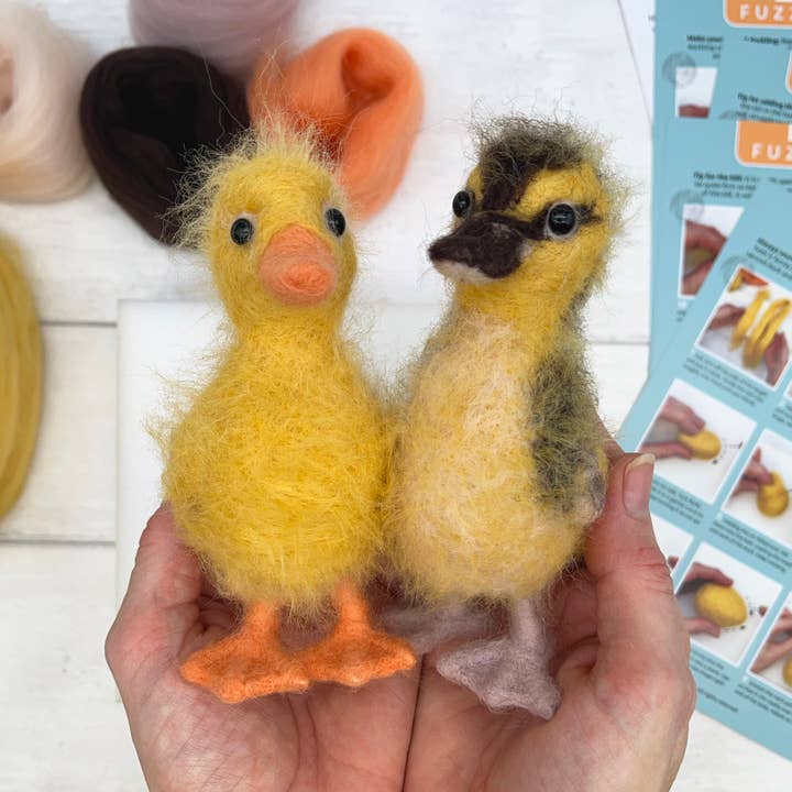 Needle Felting Kit, Fuzzy Ducks for wholesale by Bergin & Bath