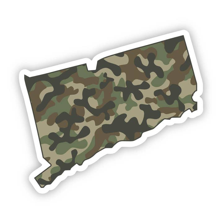 Connecticut Camo Pattern Sticker for wholesale by Big Moods