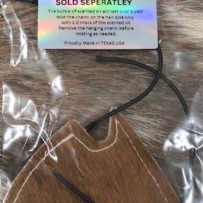 reSCENTit ~ Red Dirt Leather - Wholesale Car Freshener - Unisex - 2P-HAIR ON HIDE reSCENTable CHARMS 3