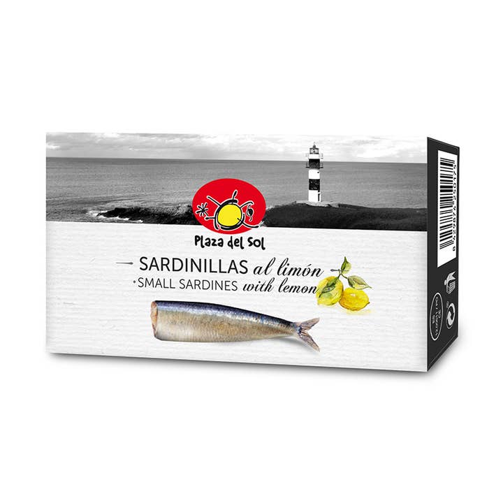 Small Sardines with Lemon 88g for wholesale by Plaza del sol