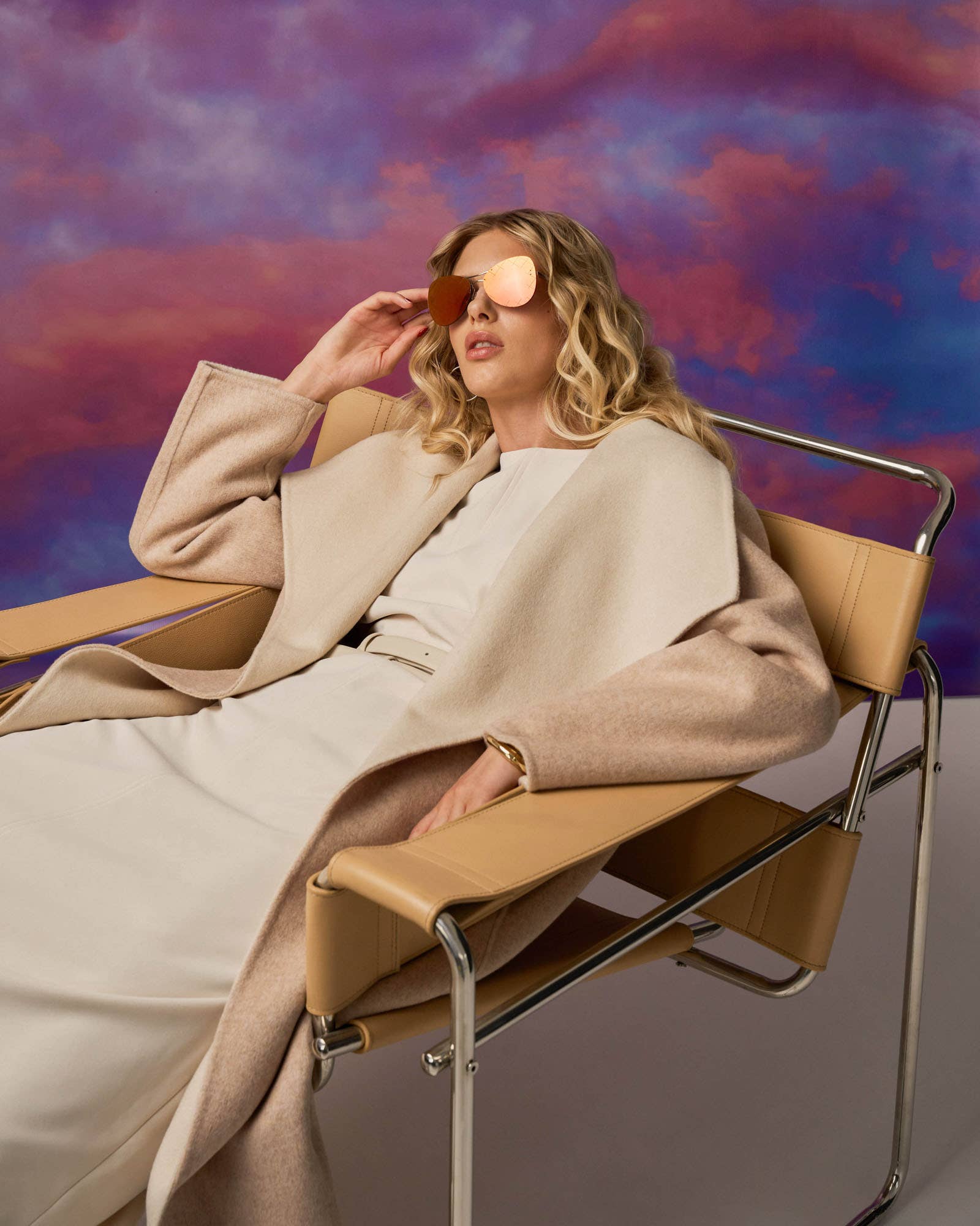 Oat Marle Forcast Women's Diana Wool Blend Cocoon Coat for wholesale on Faire