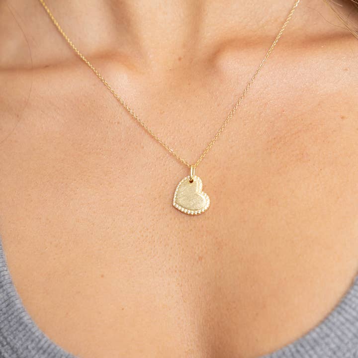 Sahira Jewelry Design - Wholesale Pendant/Charm Necklace - Megan CZ Heart Necklace