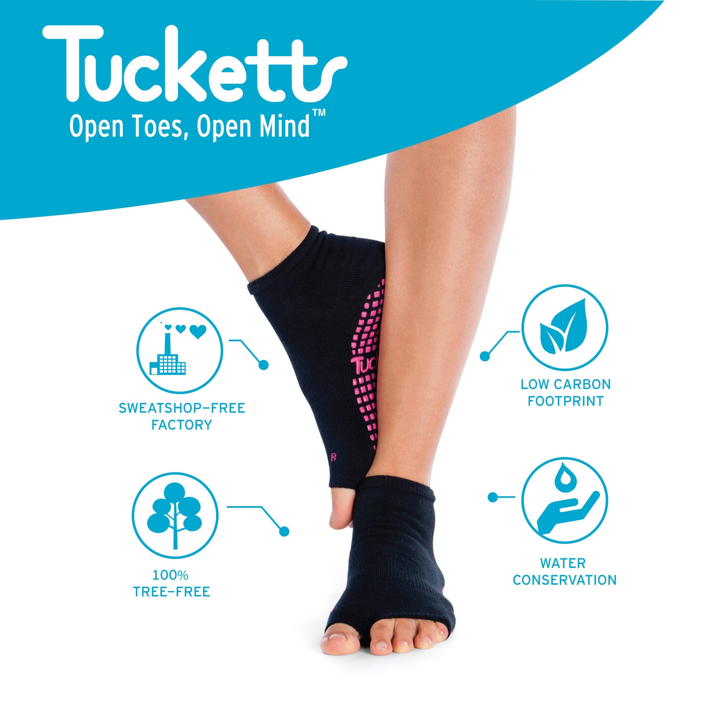 Tucketts - Wholesale Socks - Women's - Anklet - Charcoal Heather - Men/Women L - Grip Socks3