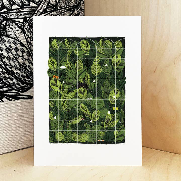 Old Greenhouse Print A3 / Botanical Art for wholesale by Aimee Mac Illustration / Stationery & Prints