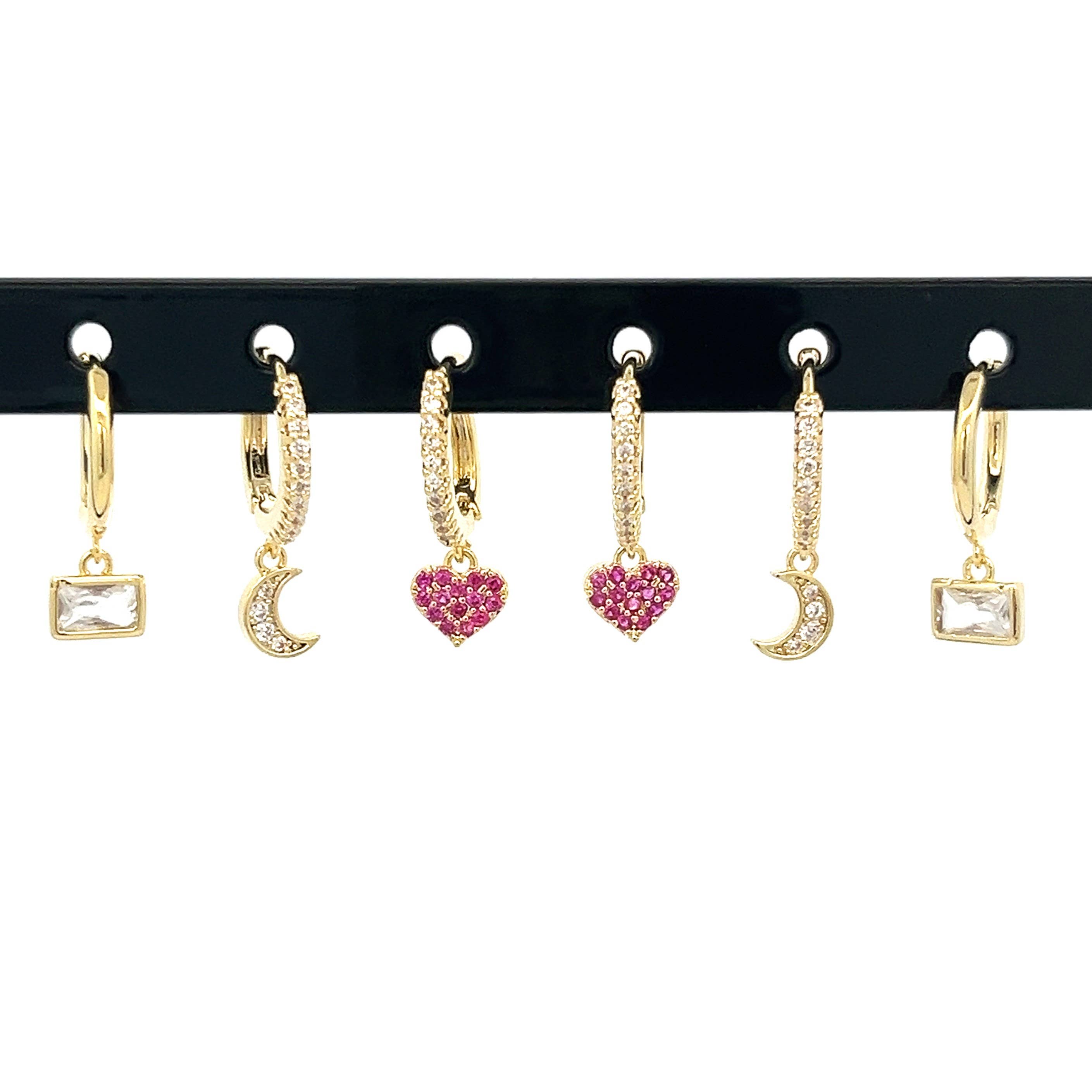 AMORINO SRL - Vente Parures de bijoux - Ensemble de 6 boucles d'oreilles - YK241184A122