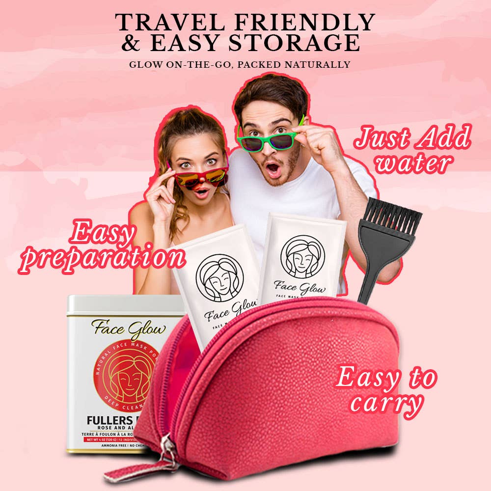 PRIDE INDIA BRANDS - Vendita all'ingrosso Maschera viso - Fuller Terra - Rosa e Aloevera3