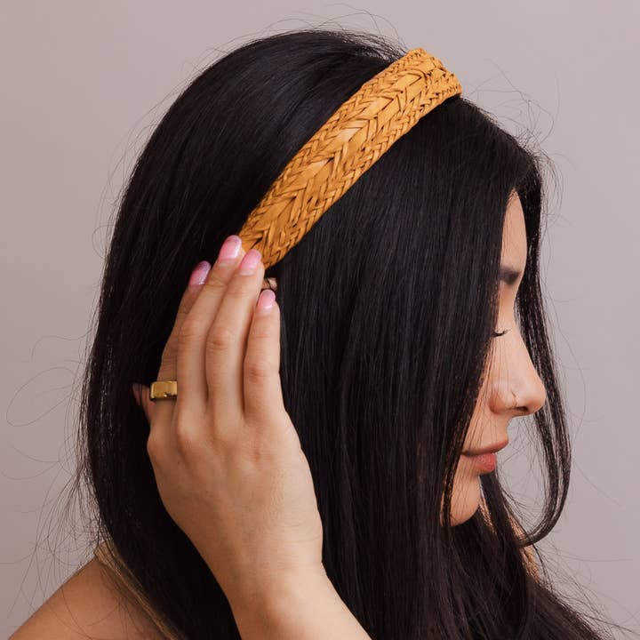 Leto Accessories - Wholesale Fashion Headband - Women's - 🌿 Vegan Leather Patterned Headband6