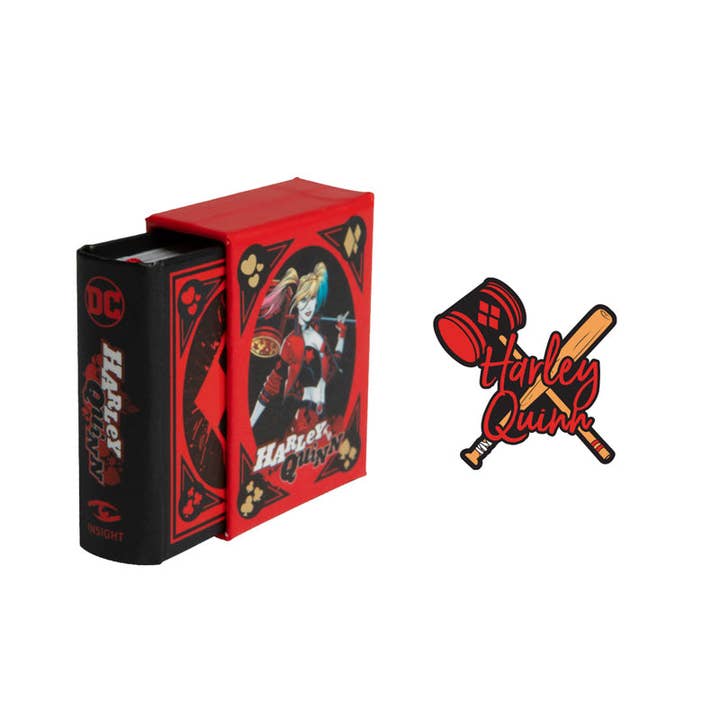 Insight Editions - #1 Pop Culture Publisher - Wholesale Crafts, Hobbies & DIY Book - DC Comics: Harley Quinn Tiny Book and Pin Set1