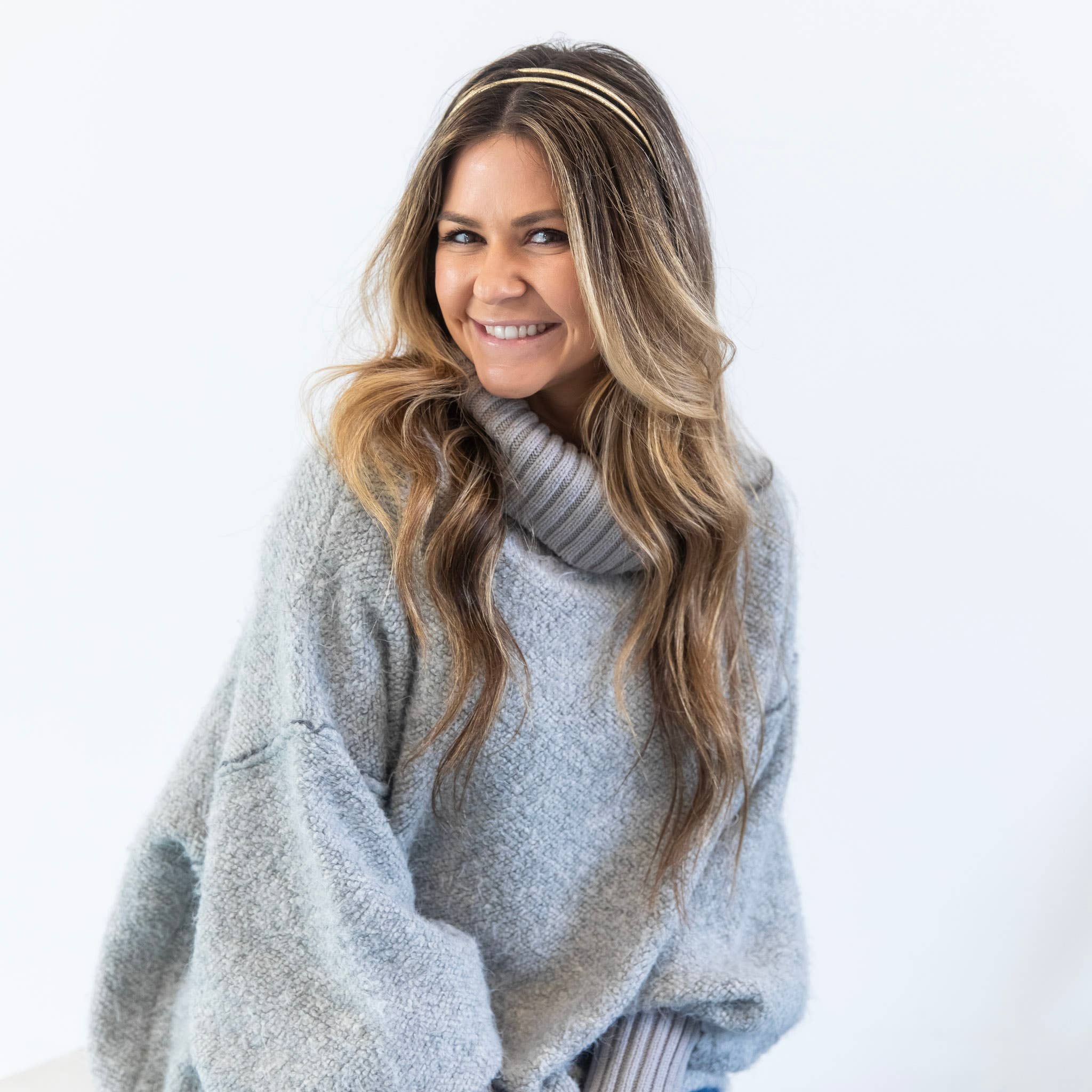 Headbands of Hope | One Purchased One Donated – wholesale Pannband - Dam – Tunt Dubbelt Pannband - Guld4