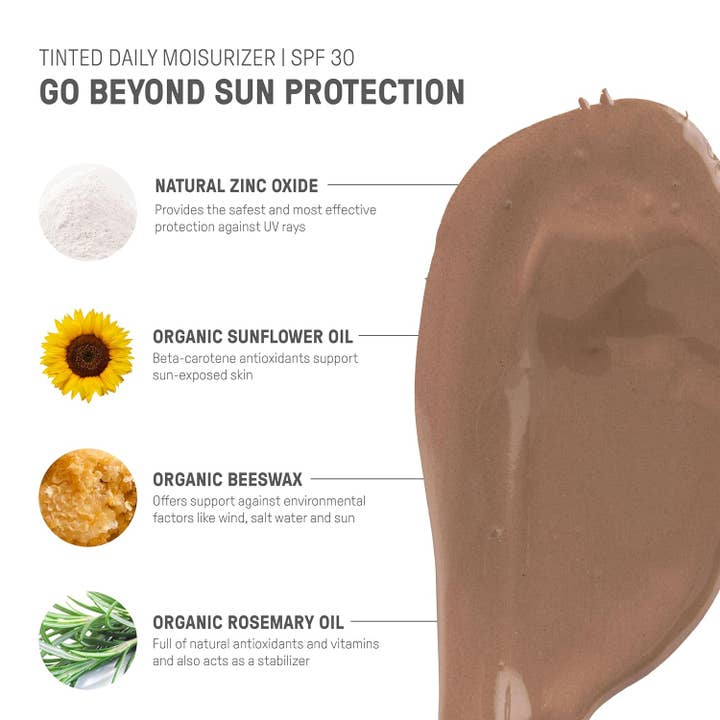 Raw Elements - Wholesale Sunscreen - RAW ELEMENTS TINTED DAILY FACE BIO RESIN TUBE SPF 30