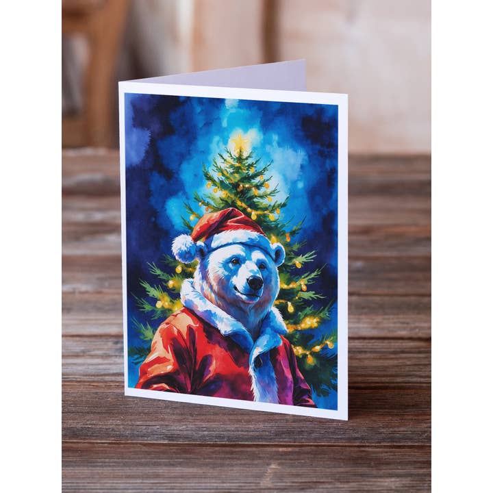Cartes de vœux de Noël Ours polaire DAC8539 pour la vente par Caroline's Treasures