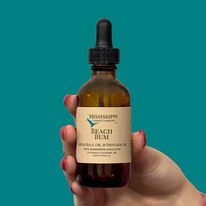Huile pour diffuseur et huile pour balle de séchage : nouvelle bouteille tout-en-un pour la vente par Mississippi Candle Company