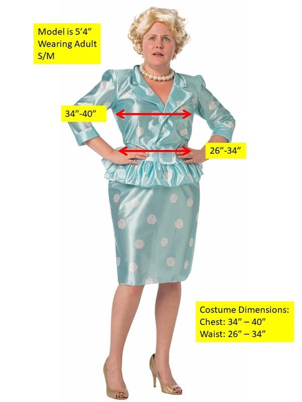 Rasta Imposta - Wholesale Costume - Women's - Golden Granny Ditzy Halloween Costume with Wig, Adult Size M2