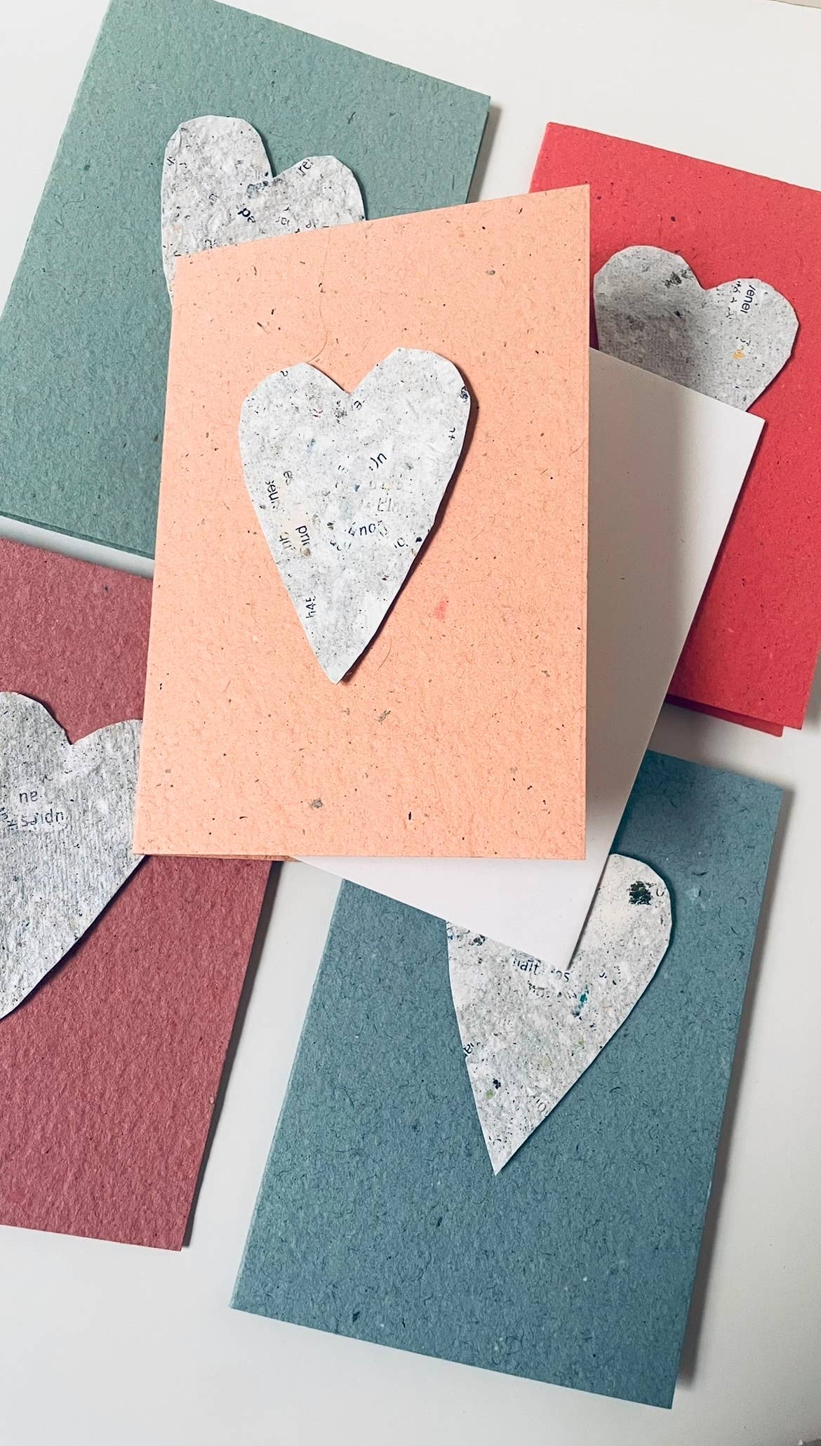 Atelier By Cat – Großhandel Liebeskarte – Mini-Magazin Herz Handgemachte Karten, Umweltfreundliche Papierkarten3