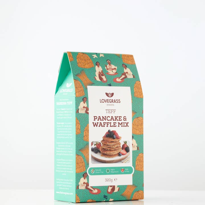 Lovegrass Ethiopia – wholesale Pannkaksmix – Teff Pannkaka & Våffelmix 320g