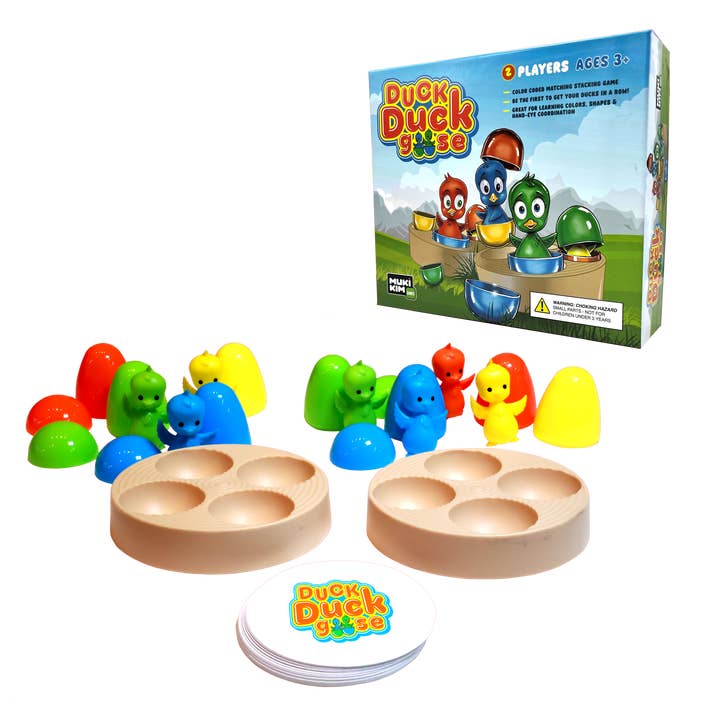 Pato Pato Ganso - Juego de Mesa de Clasificación de Colores y Apilamiento de Formas para venta al por mayor de MukikiM Toys & Games