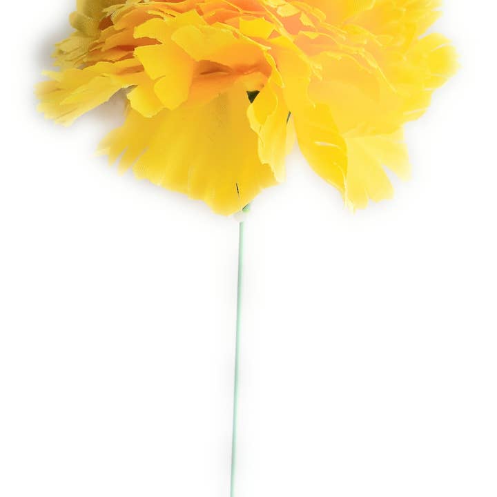 Flamenco Carnation Flower Hair · Yellow Ø9cm for wholesale by BRANDELIA