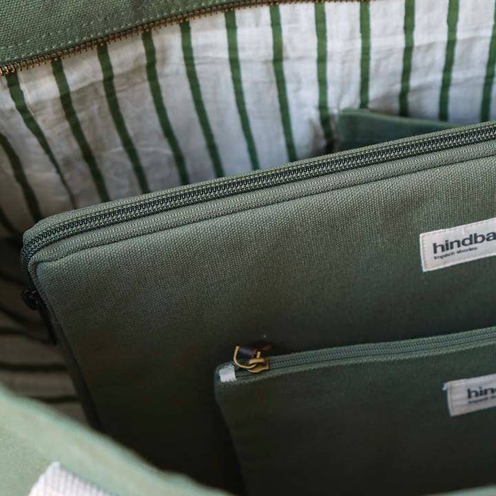 Hindbag - Wholesale Laptop/Tablet Case - Women's - Ava Olive Laptop Sleeve0