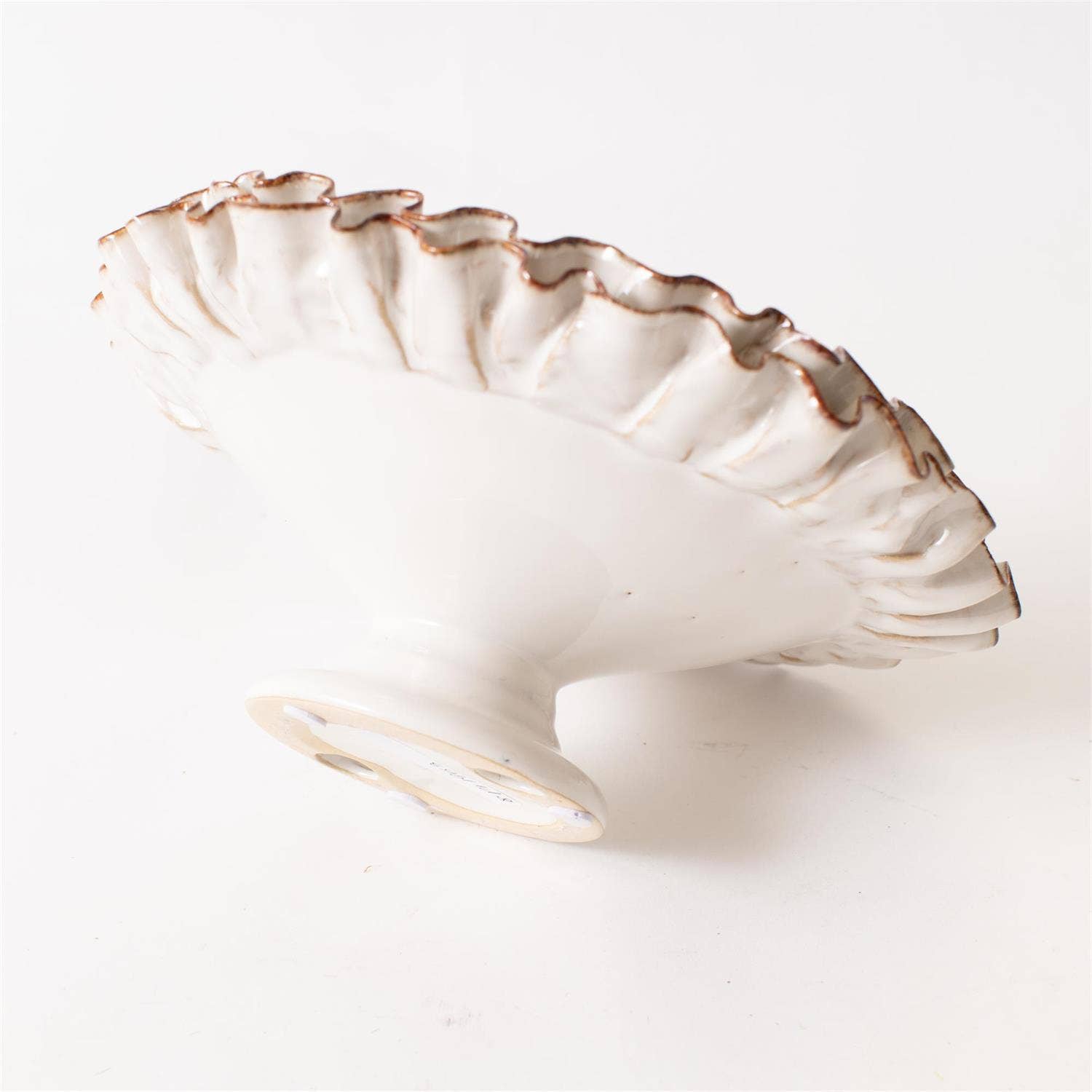 Audrey's Home & Gift - Vendita all'ingrosso Ciotole/Piatti decorativi - Composta con Volant Applicati a Mano (PC)3