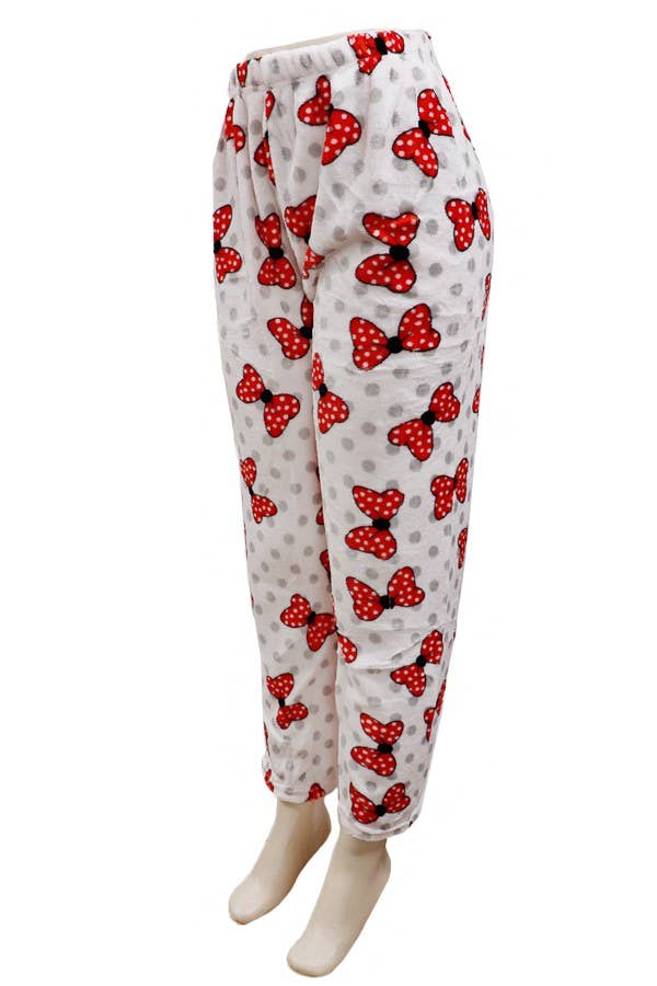 Cap Zone - Wholesale Sleepwear Bottom - Women's - Fuzzy Plush Lounge Pajama Pants1