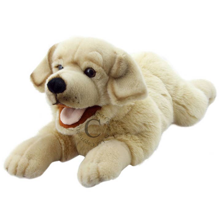 Playful Puppies Hand Puppet - Labrador (Yellow) for wholesale by The Puppet Company (US)