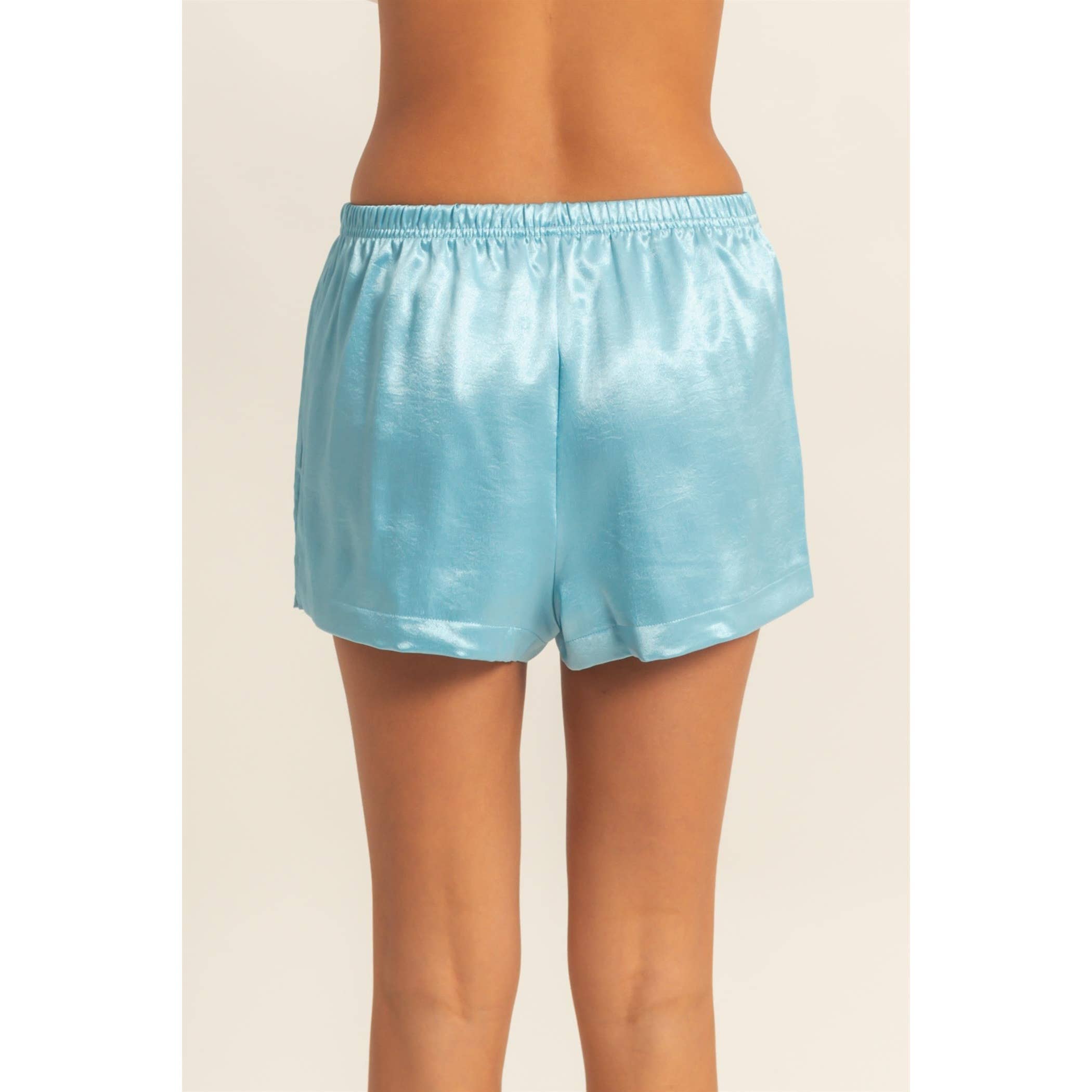 HYFVE - Wholesale Shorts - Women's - Satin Elastic Waist Shorts With Side Slit21